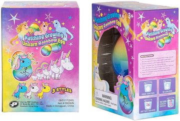 Master Toys and Novelties 12 Pack - Surprise Growing Unicorn Hatching Rainbow Egg Kids Toys, Assorted Colors