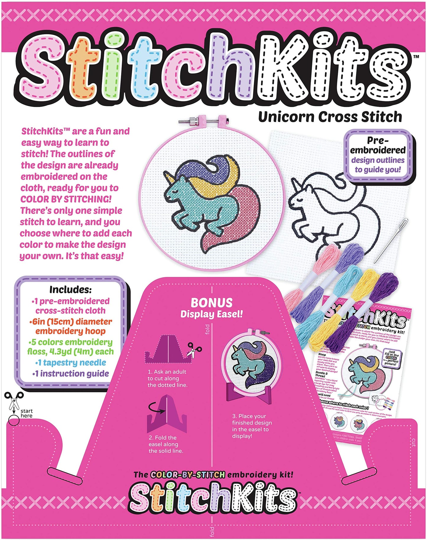 Kahootz StitchKits - Unicorn Stitching Kit