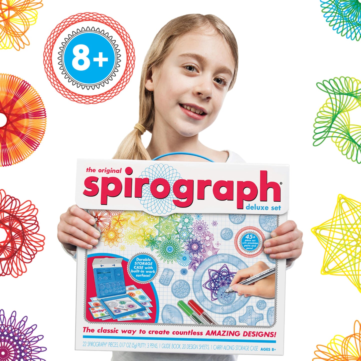 Spirograph - Deluxe Set - Spiral Art Drawing Kit - The Classic Way to Make Countless Amazing Designs - For Kids Ages 8+