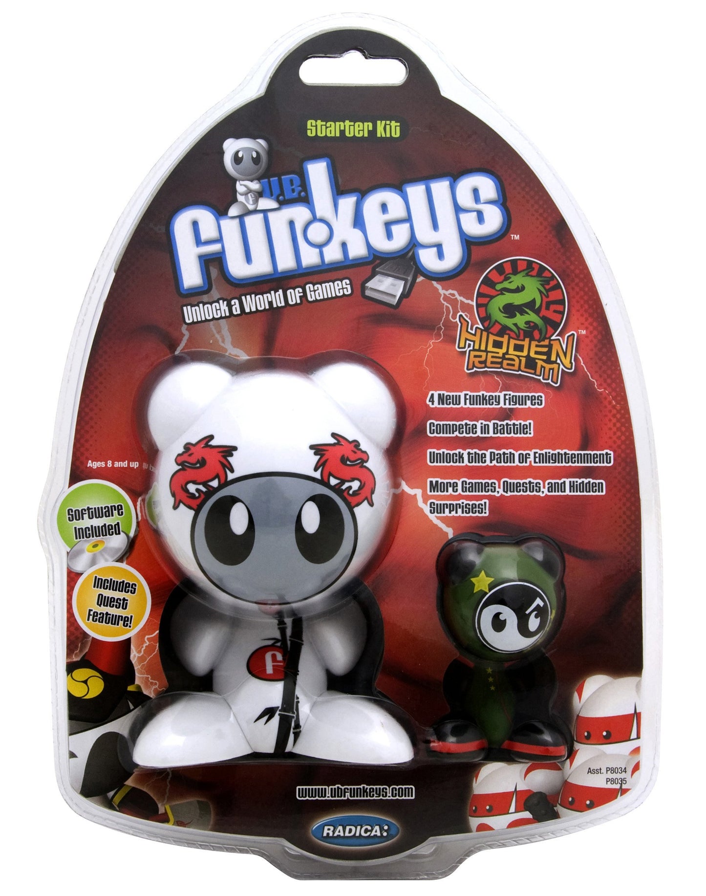 Mattel Radica U.B. Funkeys Hidden Realm Starter Kit