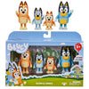 Bluey Family Figure Pack of 4, Robust Poseable Character Toys with Bingo, Chilli, and Bandit Figures, Toddler-Sized Animal Figurines for Kids Ages 3+