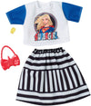 Barbie Clothes: DC Comics Supergirl Top Doll, Skirt & 2 Accessories