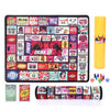 weigeyco Drinking Board Game for Adults, Couples Drinking Game, Outdoor Rubber Mat Party Game with 40 Truth or Dare Cards, Bachelorette & Girls Night