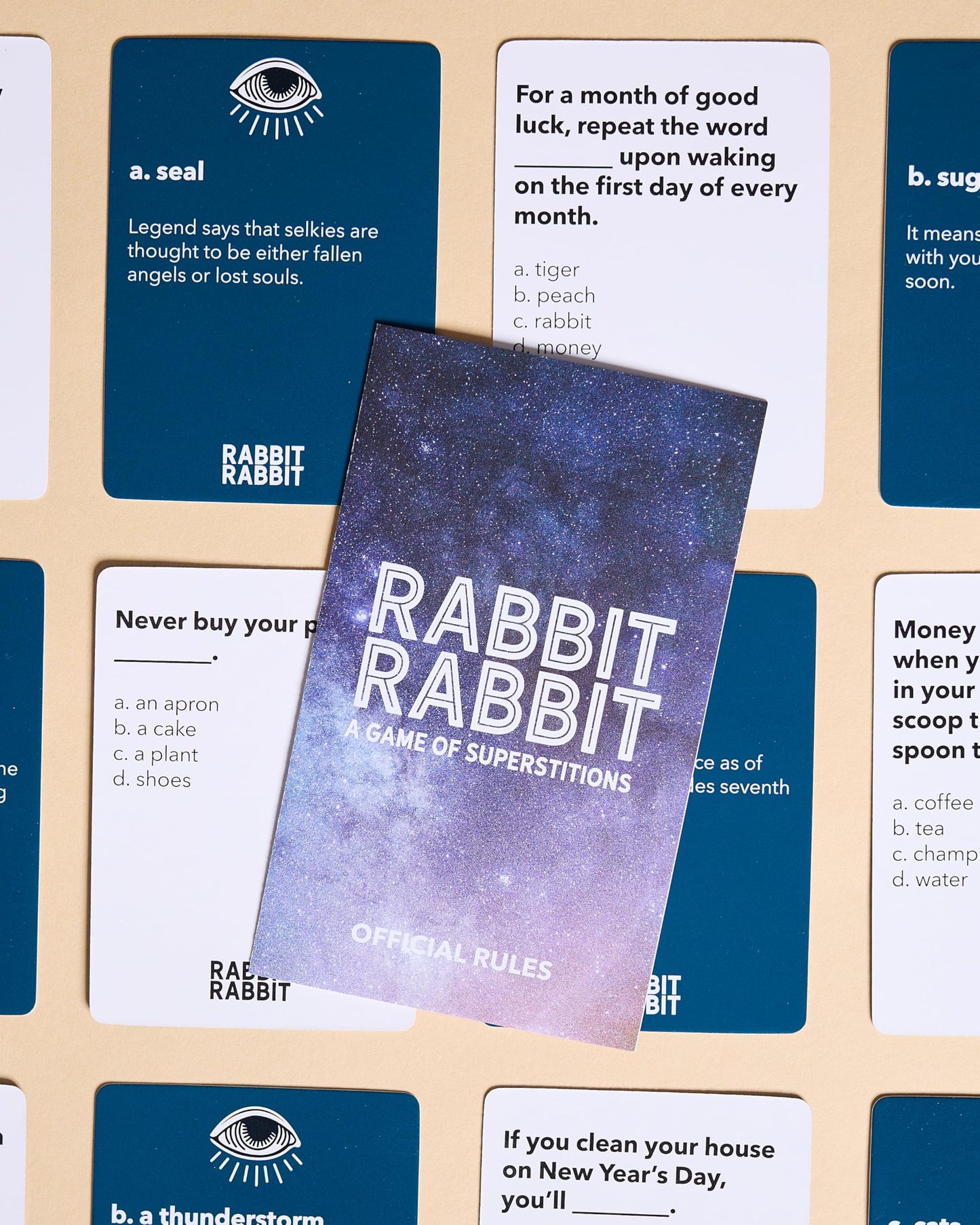 Rabbit Rabbit: A Game of Superstitions by Pink Tiger Games, Card Game
