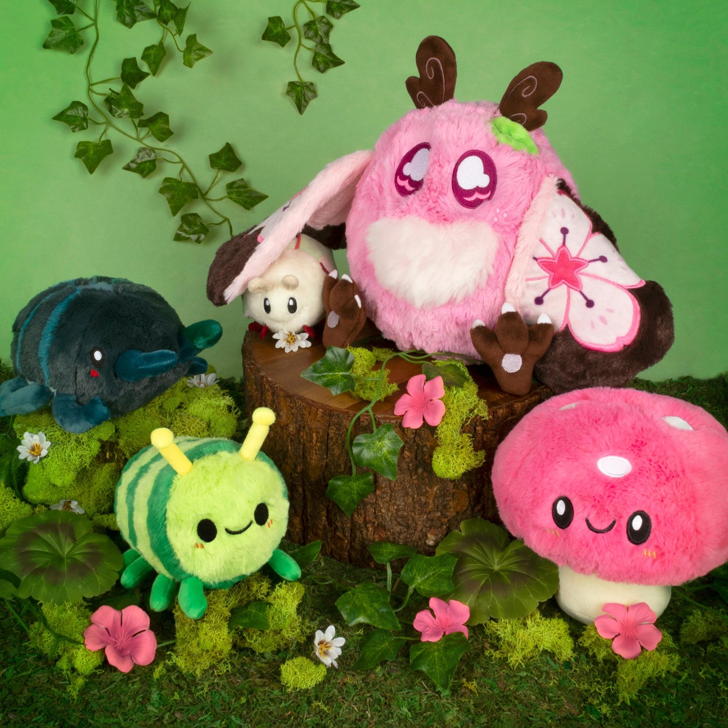 Squishable - Mini Rosy Maple Moth - Garden Collection - 11 in - Soft Toy Collectible Stuffed Animal