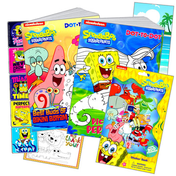 Spongebob Squarepants Coloring and Stickers Activity Set with Coloring Books, Sponge Bob Stickers, and More