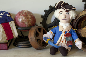The Unemployed Philosophers Guild George Washington Doll - 12" Soft Stuffed Plush Little Thinker