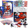Marvel Spiderman Coloring Activity Kit - Bundle Coloring Pages, Markers, Stickers, More for Kids, Toddlers, Girls | Spiderman Arts and Crafts