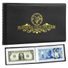 40 Pockets Banknote Currency Collecting Album - 20 Sheets Clear Dollar Bill Holders World Money Storage Book Collection Supplies Double-Sided Pages
