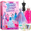 Klever Kits 400+PCS Fashion Design Crafts for Kids, Art and Crafts, DIY Sewing Kits with 3 Mannequins for Girls Aged 8-12, Birthday Presents, Toys