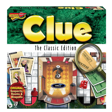 Clue Classic Edition, Murder Mystery Game, by Winning Moves Games USA