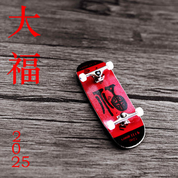 2025 Noahwood 15s PRO Fingerboard Complete ( 5-Layer Colour Maple Wooden Pro Concave 35 x 98mm Handmade Deck + 34mm Prince 3G Silver Truck + Crown