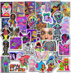 Stickers 50pcs Packs - Supreme Stoner Sticker - Cool Hippie Skater Random Thrasher Decals, Dope 90s Stikers for Helmet - Graffiti Sticker Lot 100%
