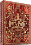 theory11 Harry Potter Playing Cards Red Gryffindor - Wizarding World Poker Deck with Gold Foil, Custom Artwork, Magic, Cardistry, Game Night Gift