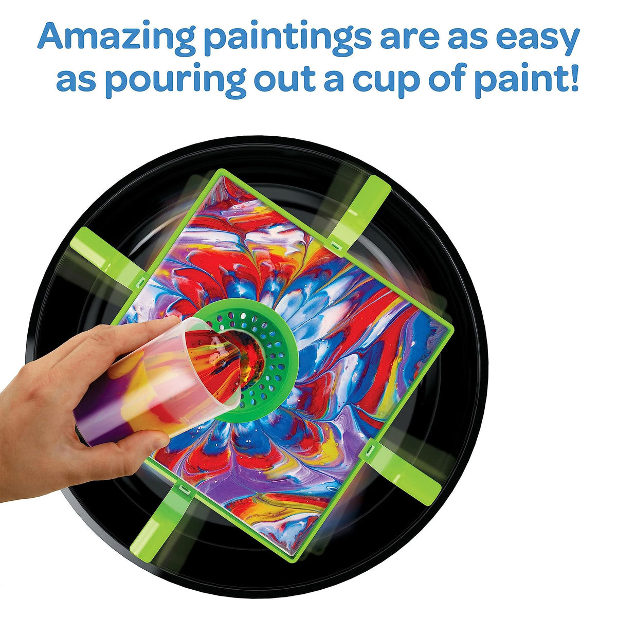 Crayola Washable Paint Pour Set, 20pc Paint Set, Gift for Kids, 8, 9, 10, 11