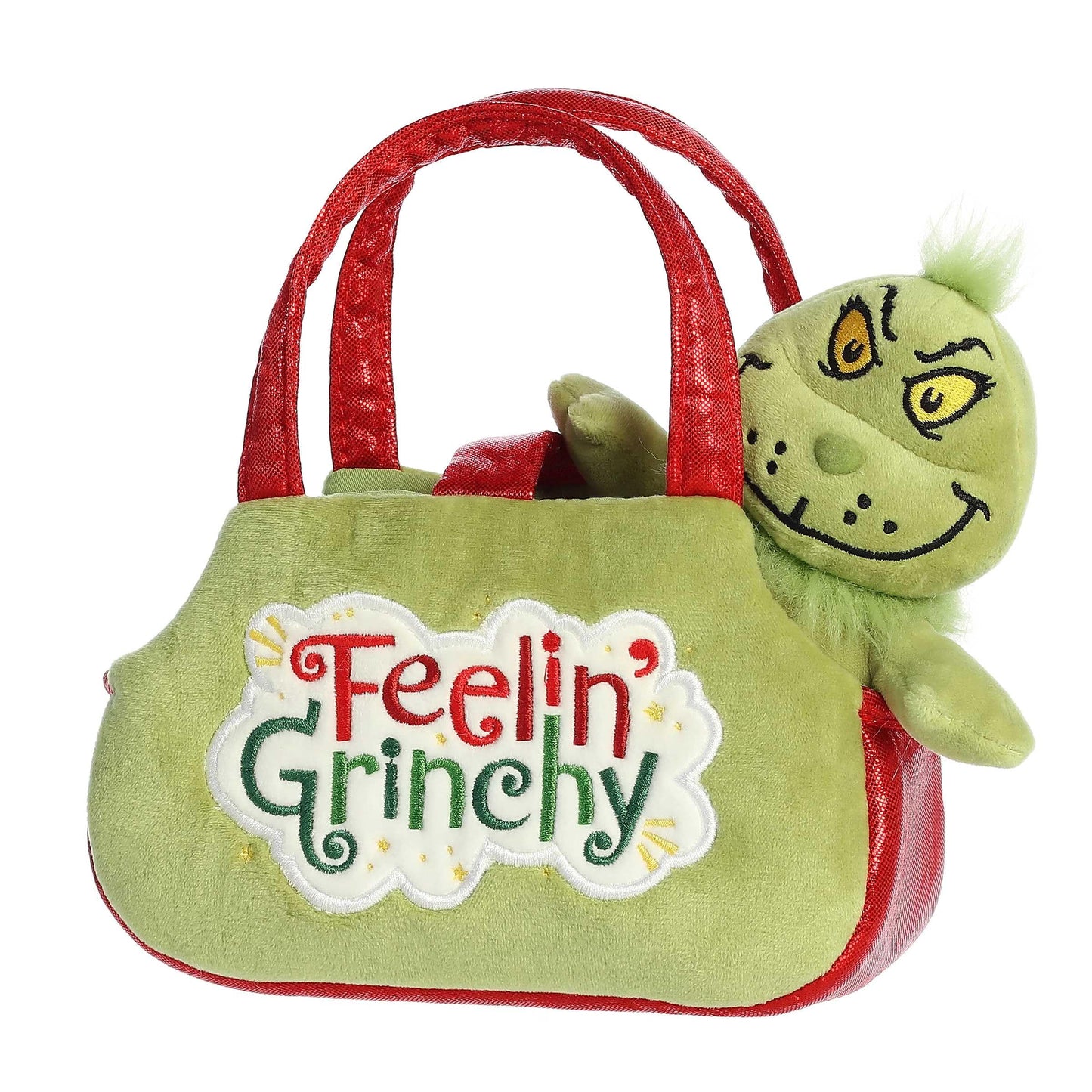 Aurora® Whimsical Dr. Seuss™ Fancy Pals™ Feeling Grinchy Stuffed Animal - Officially Licensed Plush for Imaginative Play - Perfect for Kids and Adults