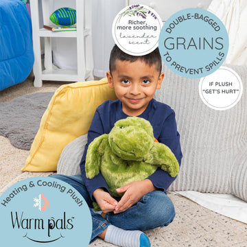 Tyson Turtle - Microwavable & Weighted Plush Stuffed Animal - Heated Plushie for Warmth - Cute, Soft, Cozy Toy for Adults & Children (Boys, Girls