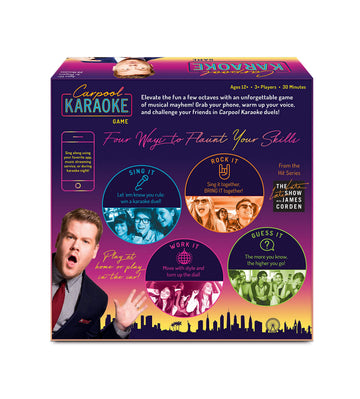 Big G Creative: Carpool Karaoke Game, from The Hit Series The Late Late Show with James Corden, 3+ Players, 30 Minute Play Time, for Ages 12 and up