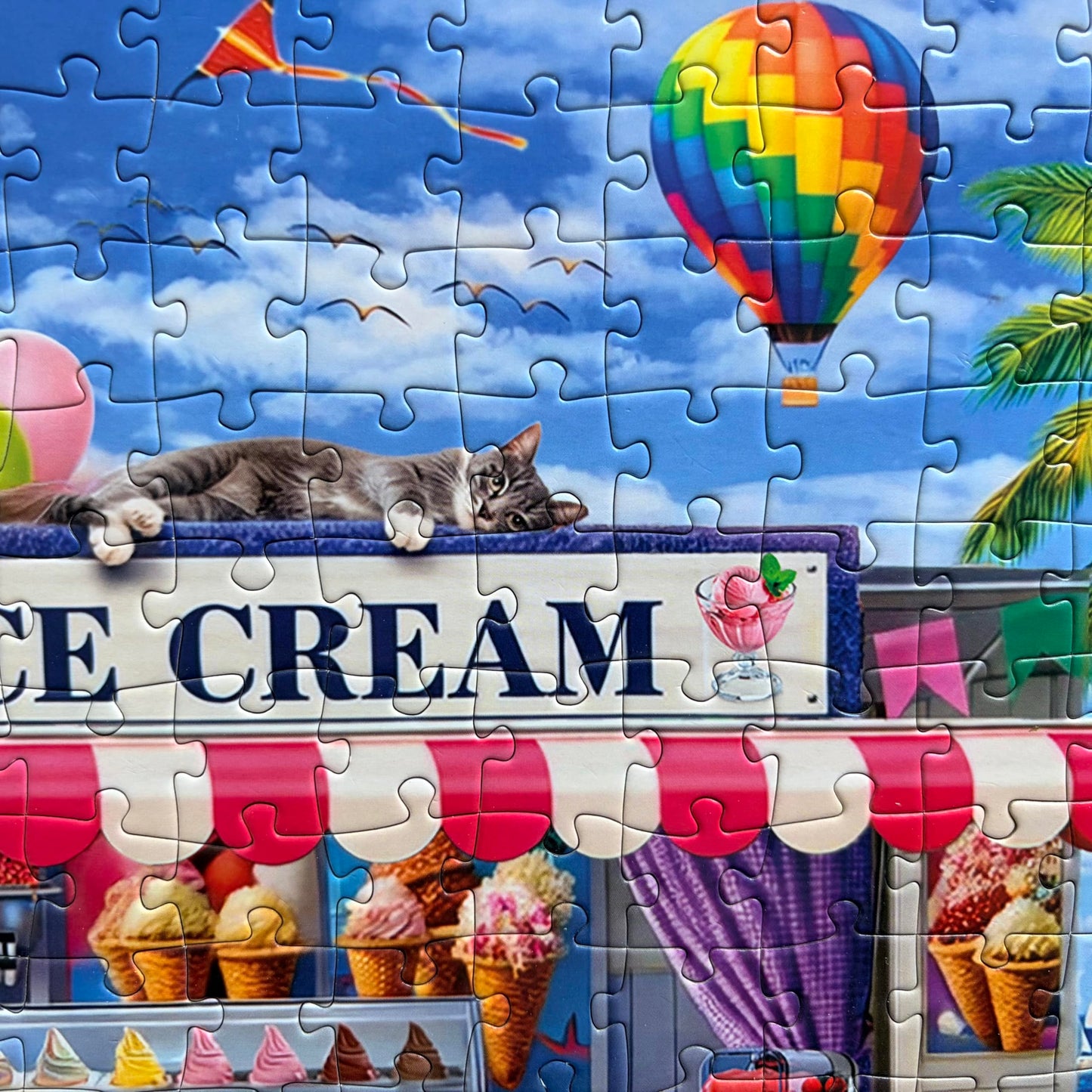 300 Piece Puzzles for Adults Kids Seniors - Ice Cream Truck - Summer Beach Jigsaw Puzzles