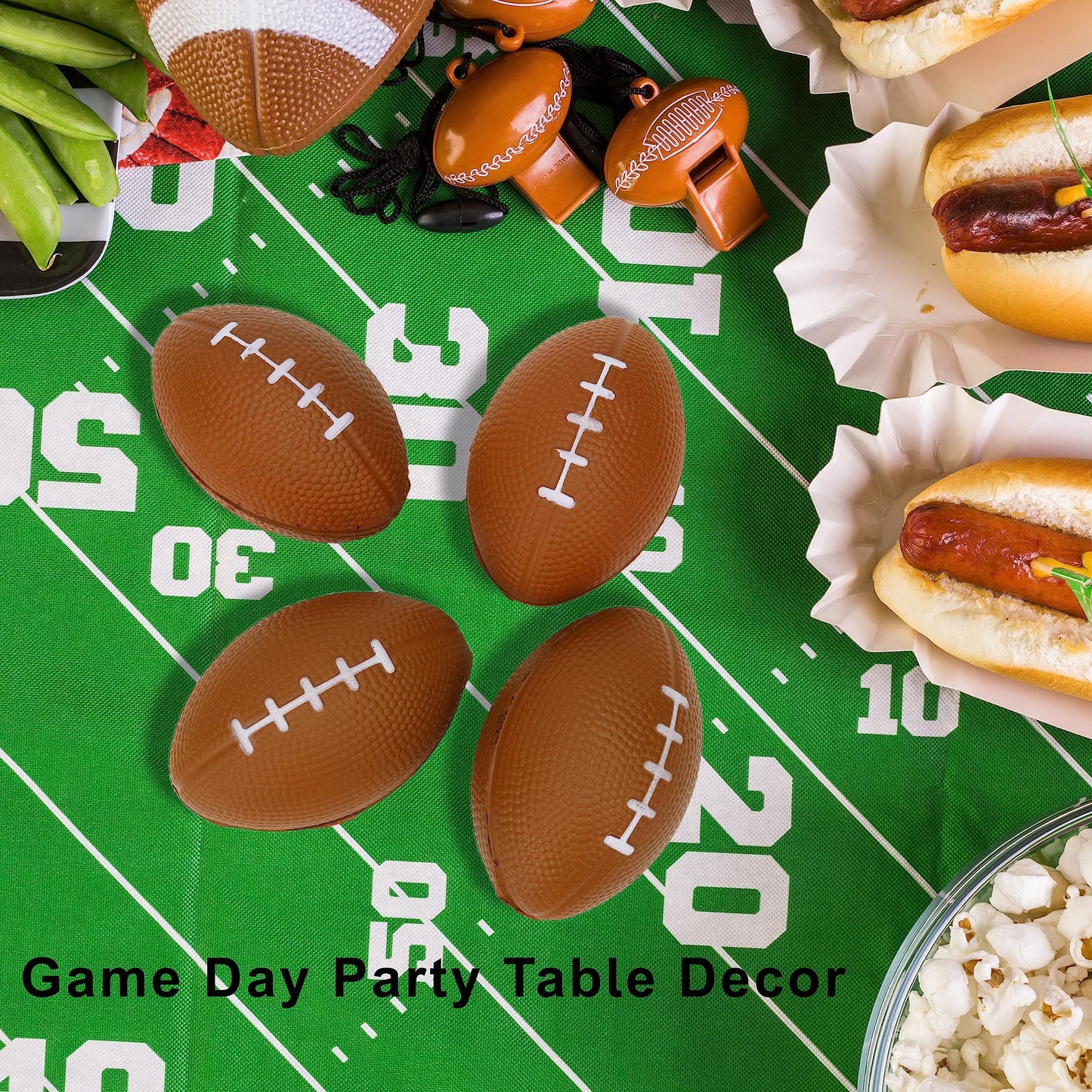 GiftExpress 26pc 4" Foam Mini Football Stress Balls, Mini Sport Balls, Football Themed Party Supplies