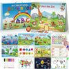 WJPC 53 Designs Busy Book for Toddlers 1,2,3,4,5,6 Years. Preschool Learning Busy Board Kids Boys&Girls Quiet Montessori Toddler Activity Book