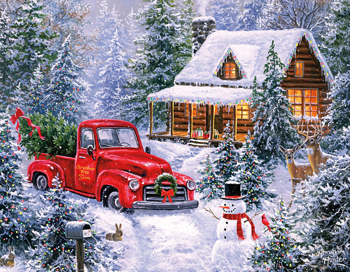 Ceaco - Holiday & Winter - 4 Pack 500 Piece Jigsaw Puzzles for Adults