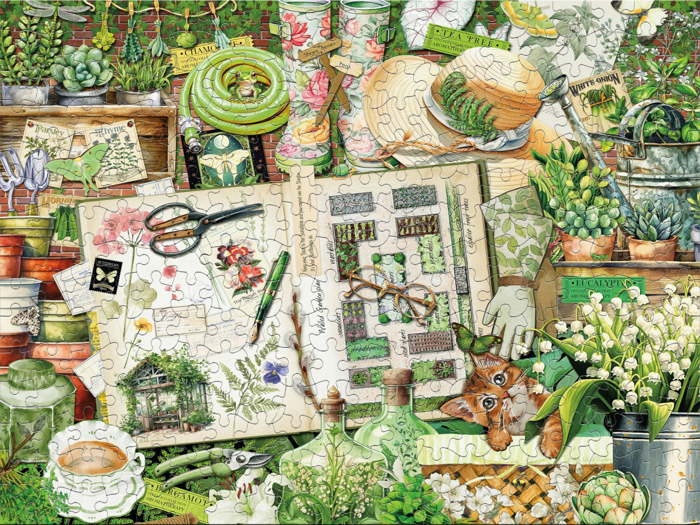 Ceaco - My Garden Journal - 300 Large Piece Jigsaw Puzzle for Adults