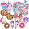 12 Pre-Cut Mini Treats Dessert Fun Kids Sewing Kit for Kids Ages 8-12 Children Beginners Sewing kit Kid Crafts Make Your Own Felt Pillow Plush Craft