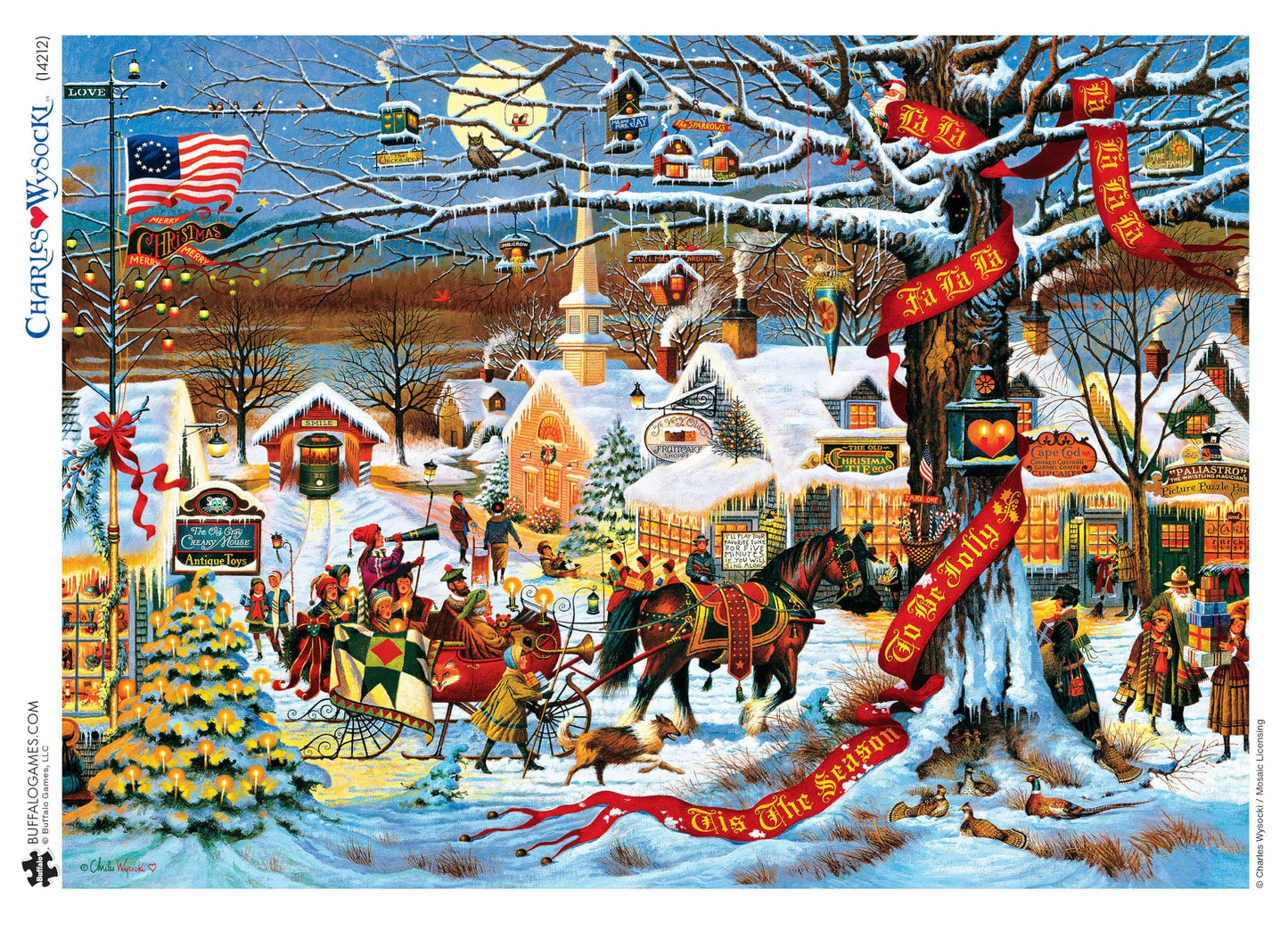 Buffalo Games - Charles Wysocki Small Town Christmas - 1000 Piece Puzzle