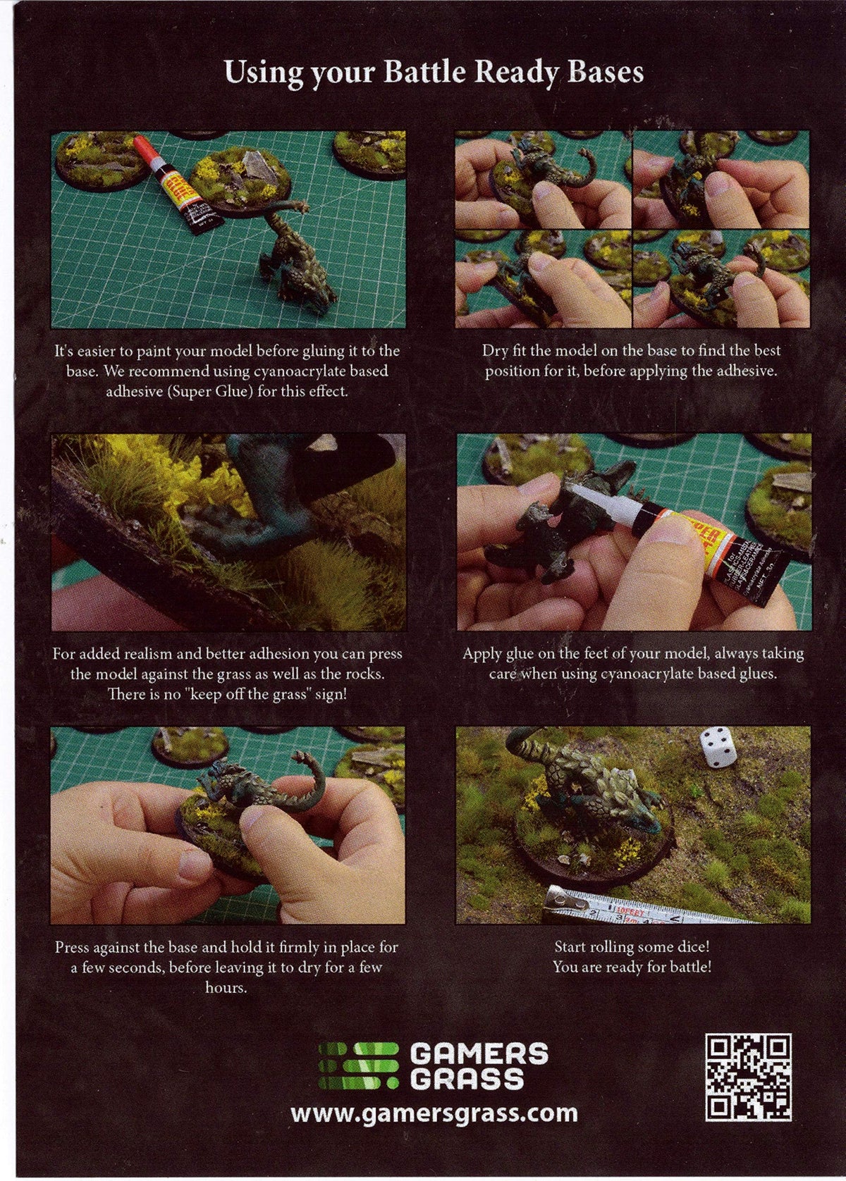 Gamers Grass: Battle Ready Bases: Highland 50mm Round (x3)