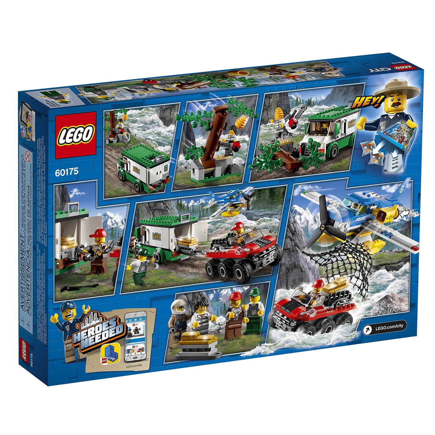 LEGO City Mountain River Heist 60175 Building Kit (387 Piece)