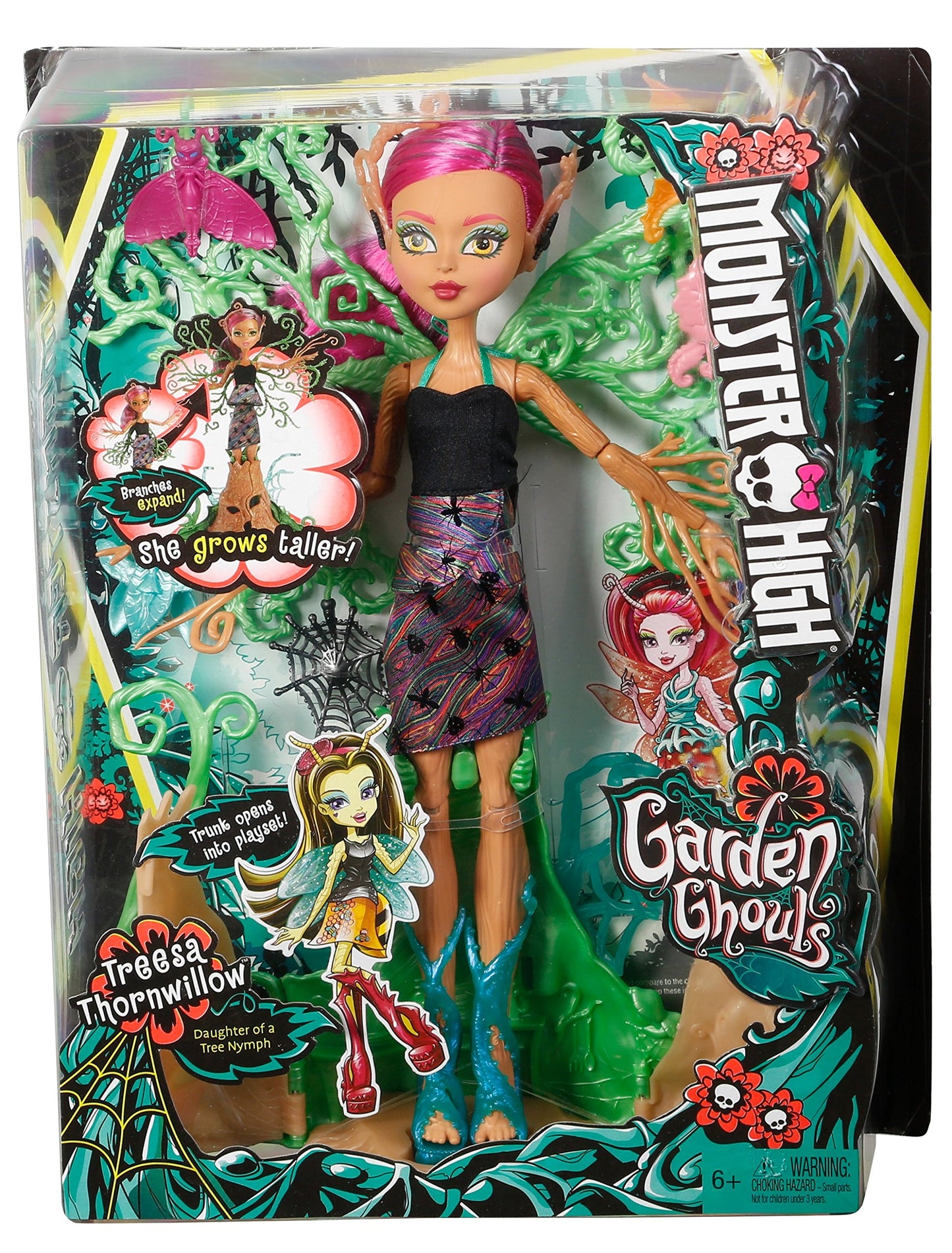 MONSTER HIGH GARDEN GHOULS TREESA THORNWILLOW DOLL