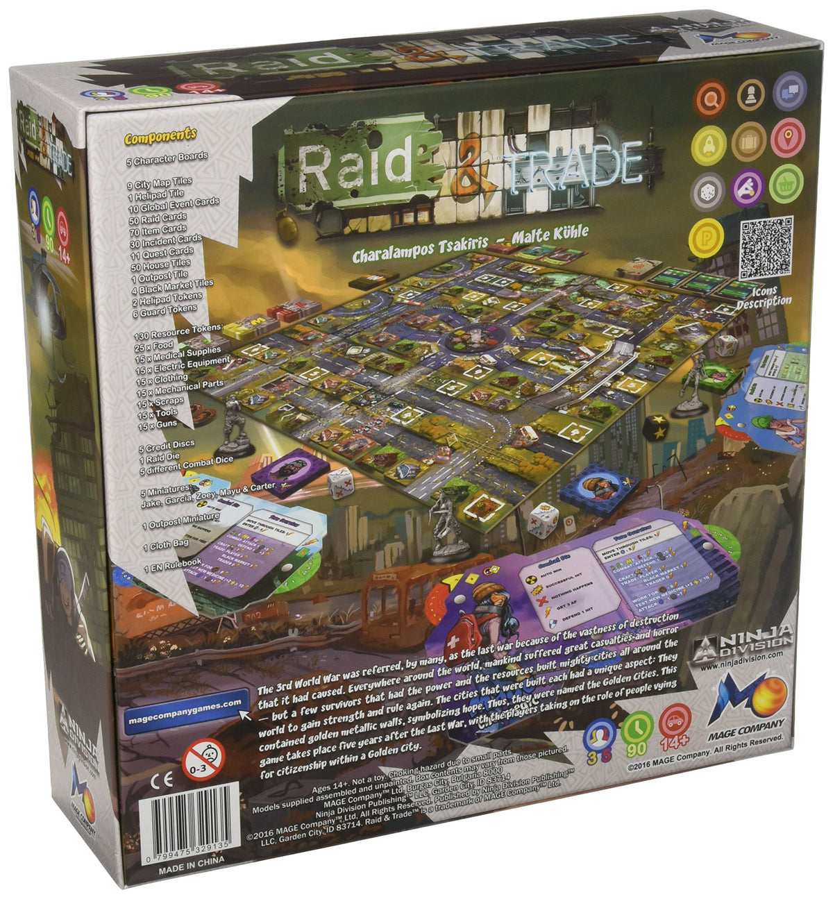 Ninja Division Raid & Trade Board Game