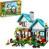 LEGO Creator 3 in 1 Cozy House Building Toys - Toy Figures & Pretend Play Playsets for Boys & Girls, Ages 8+ - 3 Building Options - Gift for Birthdays