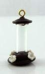 Melody Jane Dolls Houses Humming Bird Feeder Miniature 1:12 Scale Pet Garden Accessory Brown