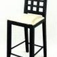 Melody Jane Dolls Houses Black Bar Stool High Chair Miniature Kitchen Pub Furniture 1:12