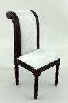 Melody Jane Dolls Houses Miniature Furniture Regency Mahogany Scroll Back Dining Carver Chair