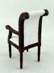 Melody Jane Dolls Houses Miniature Furniture Regency Mahogany Scroll Back Dining Carver Chair