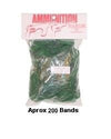 Rubberband Shooter Ammo - Pistol Ammo-Green (size 30, 4-oz. bag)