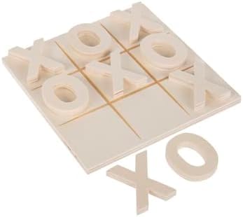 Craft Supply Unpainted Wood Tic Tac Toe Game - 6.7 x 6.7 Inches - Customize Then Play!