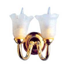 Dollhouse Miniature Double-Tulip Wall Sconce