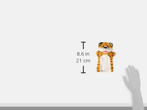 Melissa & Doug Zoo Friends Hand Puppets (Set of 4) - Elephant, Giraffe, Tiger, and Monkey