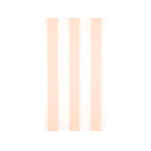 Bonjour Fete Peach Cabana Stripe Paper Guest Towels | Disposable, 3-Ply Napkins | Premium Party Supplies & Decor | Holidays, Kids Themed Birthday