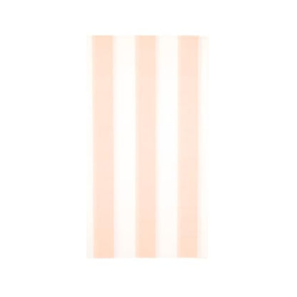 Bonjour Fete Peach Cabana Stripe Paper Guest Towels | Disposable, 3-Ply Napkins | Premium Party Supplies & Decor | Holidays, Kids Themed Birthday