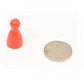 Plastic Pawns: Set of 36 Red Color Board Game Playing Pieces