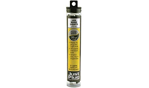 Woodland Scenics Just Plug LED Nano Lights Warm White for Scale Model Railroads 5743