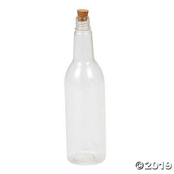 Fun Express Sandart Plastic Bottles- Set of 12 Bottles and Corks - DIY Crafts for Kids VBS 2026
