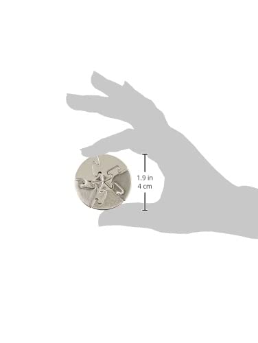 BePuzzled | Spiral Hanayama Metal Brainteaser Puzzle Mensa Rated Level 5, for Ages 12 and Up