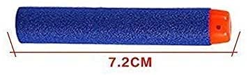 Little Valentine 200 Nerf Compatible Dart Bullets, Blue & Orange, Cylindrical, Round, Close Quarters Battles (CQB), Airsoft, Plastic, EVA Foam, 5.31