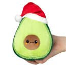 Squishable - Snugglemi Snacker Santa Avocado - Comfort Food Collection - 6 in - Soft Toy Collectible Stuffed Animal - Beans